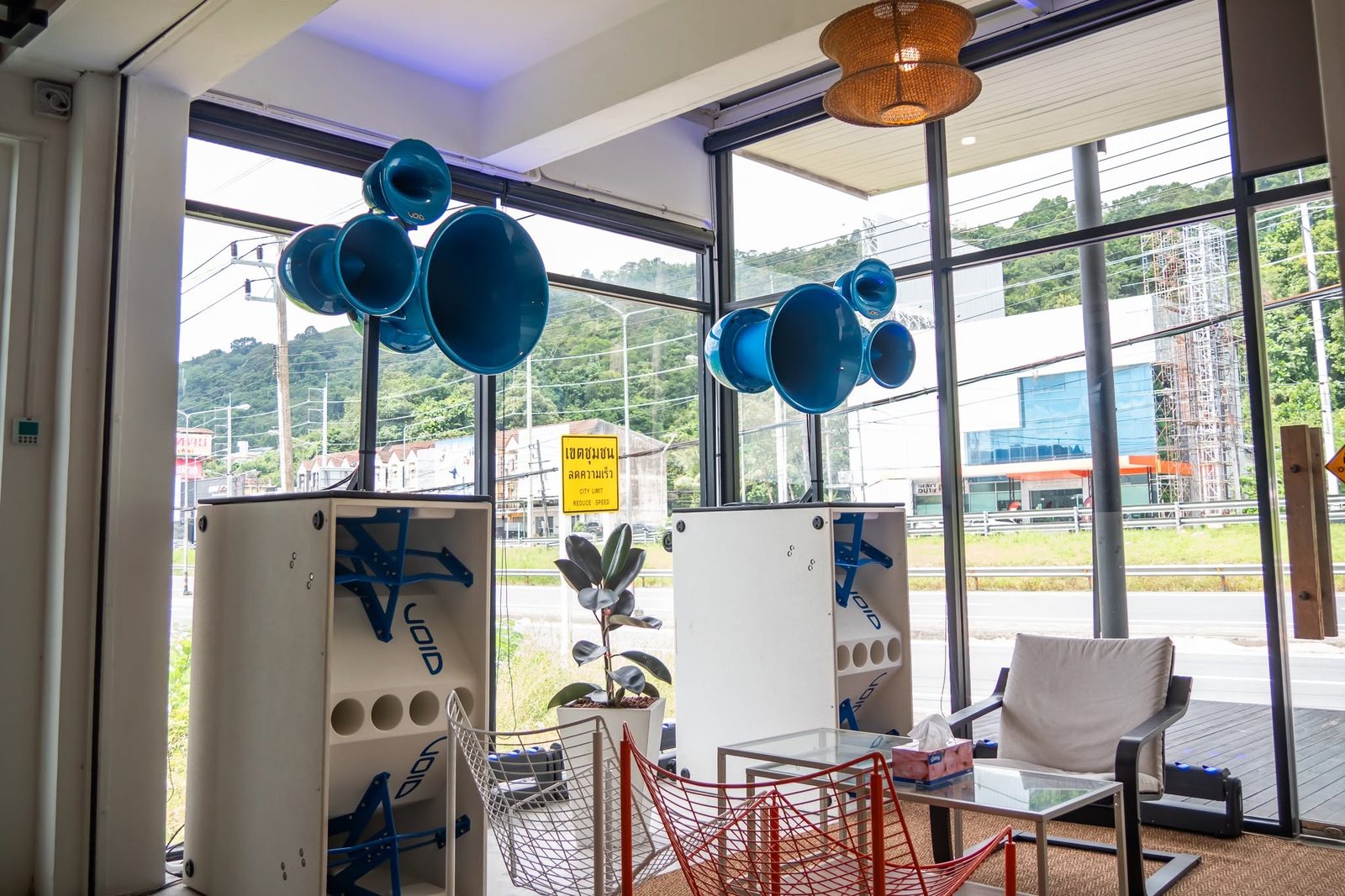 Void Acoustics system on display at the new Phuket showroom